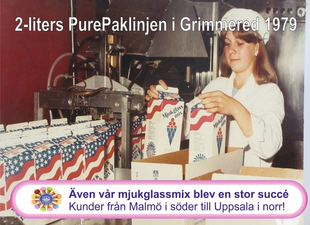 Mjukglassmix i PurePak, 1979